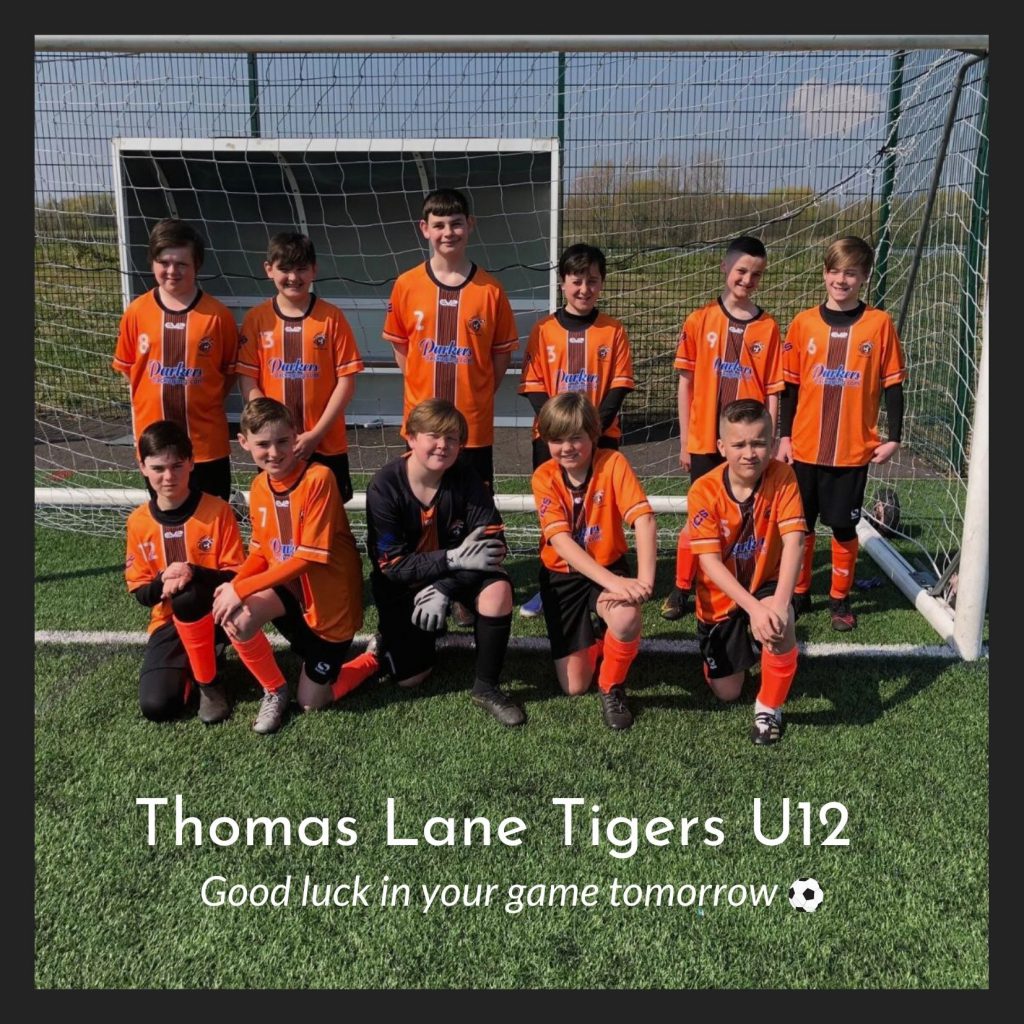 Parkers Packaging Sponsorship deal with Thomas Lane Tigers U12 Blue ...